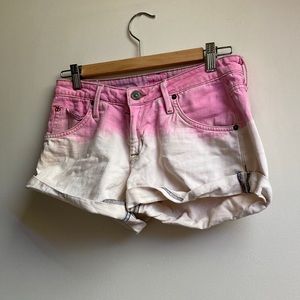 Hudson Pink and White Shorts